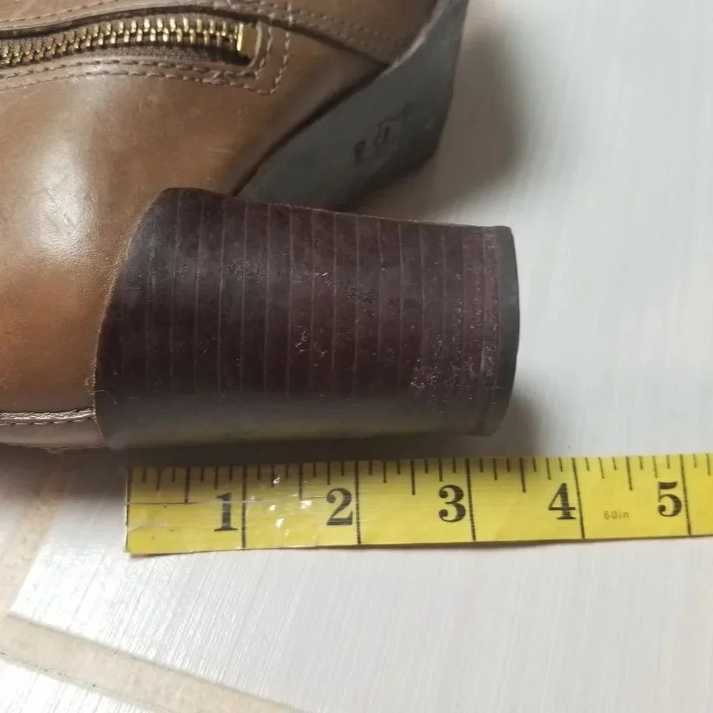 Tory Burch Over The Knee Leather Heeled Boots 5